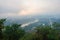 Sunrise viewpoint at Luang Prabang , Laos