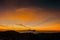 Sunrise volcanos Semeru and Bromo mount
