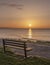 Sunrise at whitburn beach Sunderland spring morning