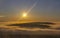 Sunrise in winter landscape near Velka Destna, Orlicke mountains, Eastern Bohemia, Czech Republic