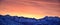 Sunrise of Winter panoramic, view of Snow capped Wasatch Front Rocky Mountains, Great Salt Lake Valley and Cloudscape from the Mou