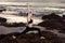 Sunrise yoga session on beach