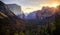 Sunrise on Yosemite Valley, Yosemite National Park, California
