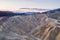 Sunrise at Zabriskie Point in Death Valley National Park, California, USA