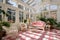 sunroom attached to the colonial revival mansion