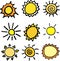 Suns vector set