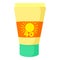 Sunscreen icon, cartoon style