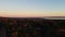 sunset and 360degree panoramic countryside view