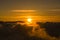 Sunset Above Clouds Haleakala National Park Maui Hawaii USA