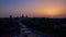 The sunset above the Kamianets-Podilskyi Castle, Ukraine