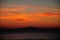 Sunset above Montecristo Island, Tuscany Italy
