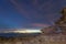 sunset above  pier at Kwang beach