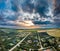 Sunset above Ringkobing coast, Jutland - Denmark - Europe