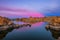 Sunset above Watson Lake in Prescott, Arizona