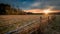 Sunset on an Adirondack meadow in Lake Placid, New York