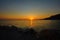 Sunset on the Adriatic. Croatia.