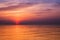 Sunset on the Adriatic sea.
