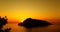 Sunset at the Aeolian islands, Salina