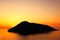 Sunset at the Aeolian islands, Salina