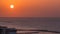Sunset in Ajman from rooftop timelapse. Ajman is the capital of the emirate of Ajman in the United Arab Emirates.