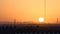 Sunset in Ajman from rooftop timelapse. Ajman is the capital of the emirate of Ajman in the United Arab Emirates.