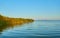 Sunset on the Albufera Canal boats in El Palmar in Valencia Spain