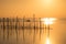 Sunset on Albufera lagoon