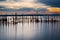 Sunset in the Albufera in Valencia