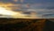 Sunset along a Patagonia road, Chile