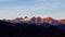 Sunset Alps Italy mountain with snow in Valsesia