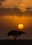 Sunset amboseli