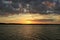 Sunset anchored at Rodriguez Key in the Florida Keys