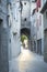 Sunset in the ancient streets of Castellane