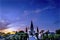 Sunset Andrew Jackson Statue Saint Louis Cathedral New Orleans Louisiana