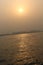 Sunset at apapa port lagos nigeria