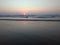 The sunset in Arabian sea from Ratnagiri