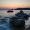 Sunset at Arche de Port Blanc in Saint-Pierre-Quiberon