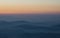 Sunset as seen from Acropolis of Civitavecchia di Arpino, Italy