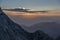 Sunset in the Austrian alps