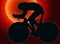 Sunset Back Sport Silhouette - Bicycle Racer