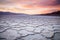 Sunset on Badwater Salt Flat