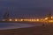 Sunset at the Barceloneta beach