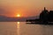Sunset in Bardolino at Lake Garda, Italy