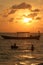 Sunset Bathers at Serendipity Beach