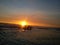Sunset beach bali indonesia