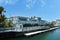 SUNSET BEACH, CALIFORNIA - 16 JUL 2021: Captain Jacks on Pacific Coast Highway, seen from the Huntington Harbour canal side