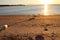 Sunset from the beach of Falmouth beach