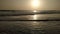 Sunset at beach of Mumbai