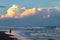 Sunset in the beach of Tortuguero National Park (Costa Rica)