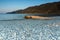 Sunset on the beach of village of Vasiliki, Lefkada, Greece